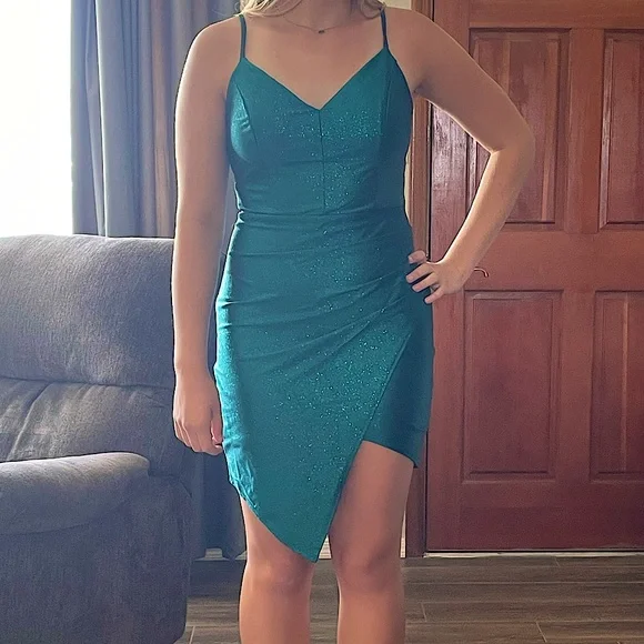 green emerald velvet dress Velvet Long Sleeve Corset Mini Dress in Emerald Green - 4